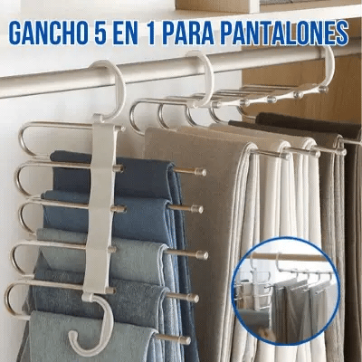 PACK DE 3 PERCHEROS PARA PANTALÓN + UN REGALO